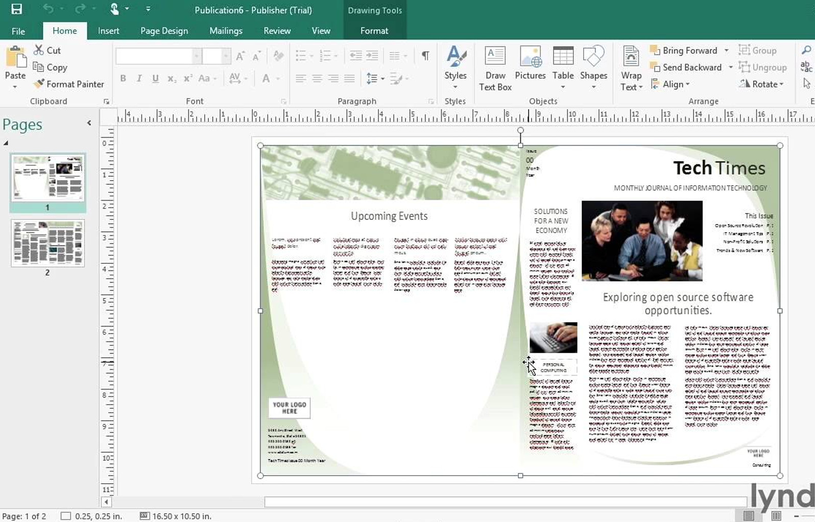 Crea y personaliza trabajos gráficos de forma profesional con Microsoft Office Publisher - Colombia