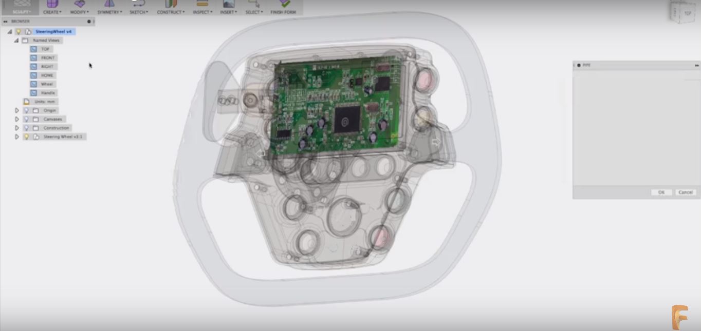 Crea y modela objetos de textura libre con Autodesk AutoCAD Fusion 360 - Colombia