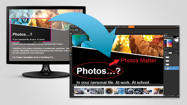 Captura y utiliza imágenes de tu pantalla directamente en Corel PaintShop Pro - Colombia