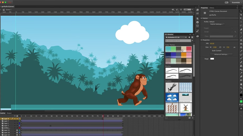 Añade y utiliza animaciones de Animate CC para trabajar en InDesign CC - Colombia