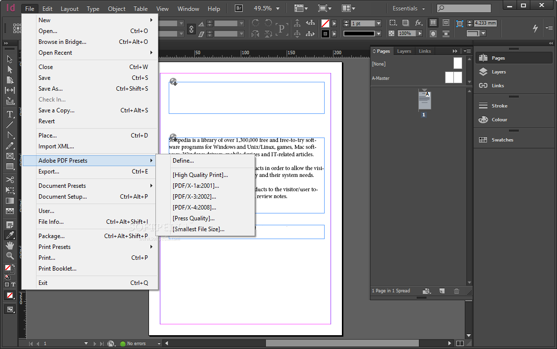 Disfruta de la interfaz de Adobe InDesign CC con mayor rendimiento y sin errores de programación - Colombia